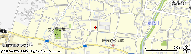 群馬県前橋市勝沢町周辺の地図
