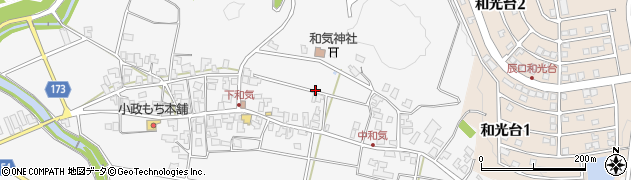 石川県能美市和気町（ほ）周辺の地図
