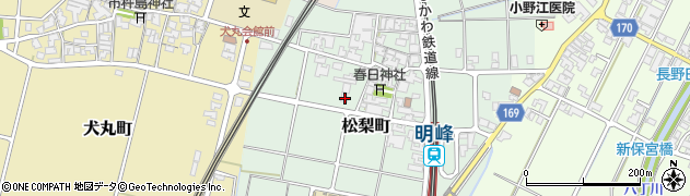 石川県小松市松梨町乙周辺の地図