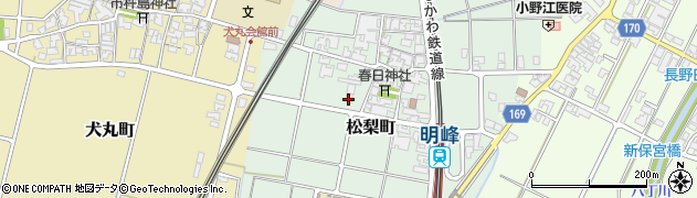 石川県小松市松梨町（乙）周辺の地図