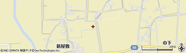 長野県北安曇郡松川村新屋敷周辺の地図