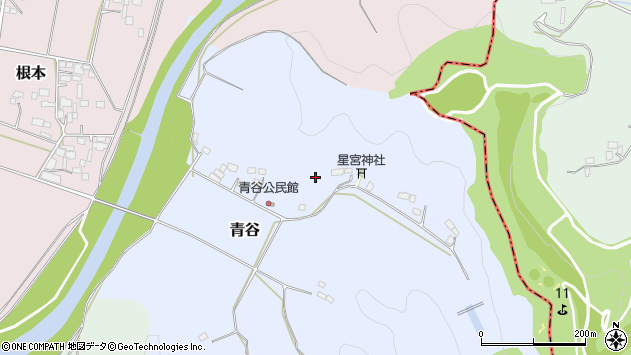 〒321-4312 栃木県真岡市青谷の地図