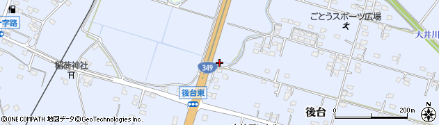 茨城県警察本部　那珂警察署後台交番周辺の地図