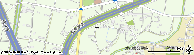 栃木県栃木市都賀町木周辺の地図