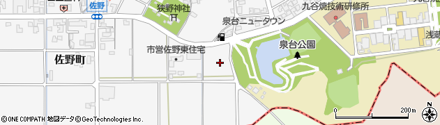 石川県能美市佐野町（カ）周辺の地図