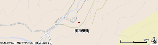 栃木県佐野市御神楽町周辺の地図