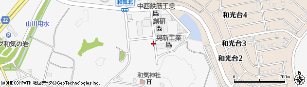 石川県能美市和気町井周辺の地図