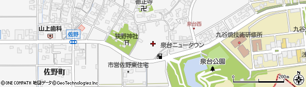 石川県能美市佐野町（卯）周辺の地図