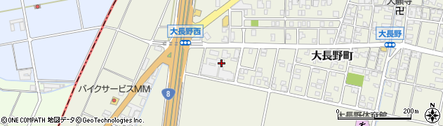 石川県能美市大長野町（ヘ）周辺の地図