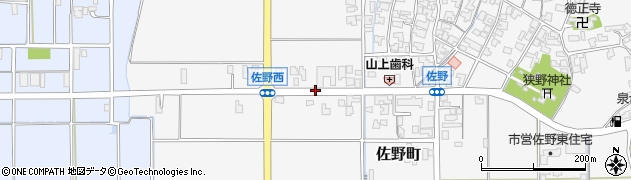 石川県能美市佐野町ホ周辺の地図