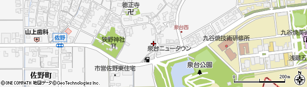 石川県能美市佐野町（ム）周辺の地図