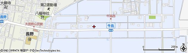 石川県能美市牛島町（リ）周辺の地図