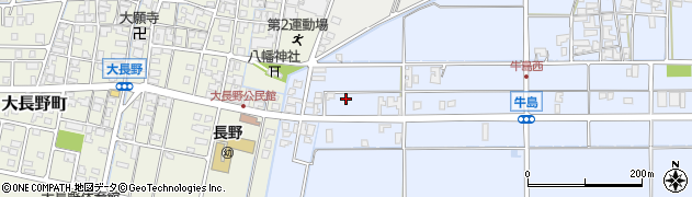石川県能美市牛島町（カ）周辺の地図