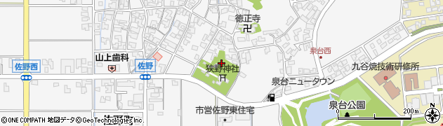 石川県能美市佐野町（ノ）周辺の地図