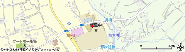 桐生市立新里中学校周辺の地図