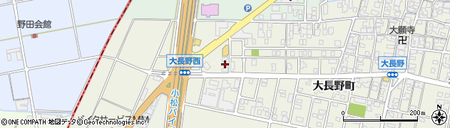 石川県能美市大長野町ト77周辺の地図