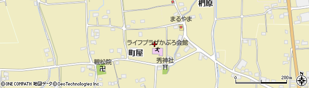 長野県北安曇郡松川村町屋周辺の地図