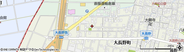 石川県能美市大長野町（ト）周辺の地図