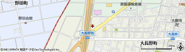 石川県能美市大長野町ト40周辺の地図