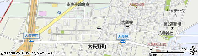 石川県能美市大長野町ト60周辺の地図