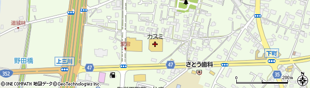フードマーケットカスミ上三川店周辺の地図