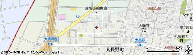 石川県能美市大長野町ト17周辺の地図