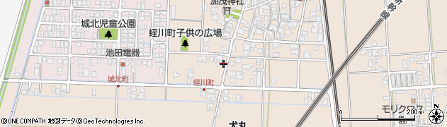 石川県小松市蛭川町甲周辺の地図