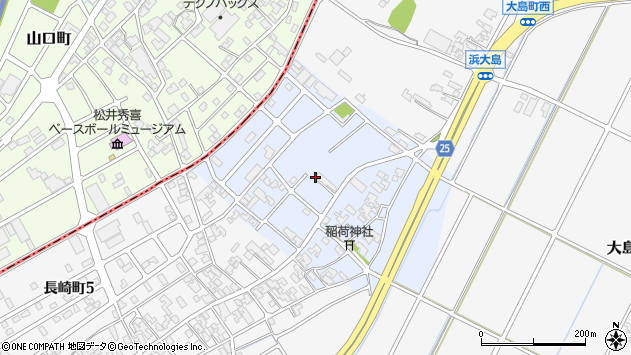 〒923-0005 石川県小松市坊丸町の地図