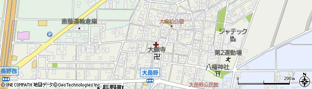 石川県能美市大長野町（ハ）周辺の地図