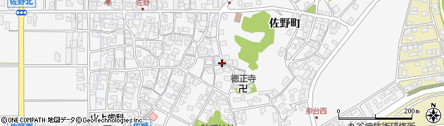 石川県能美市佐野町（ヰ）周辺の地図