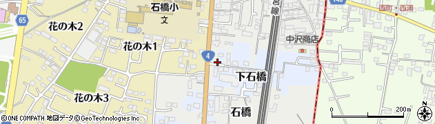 栃木県下野市石橋151周辺の地図