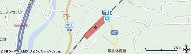 長野県東筑摩郡筑北村周辺の地図