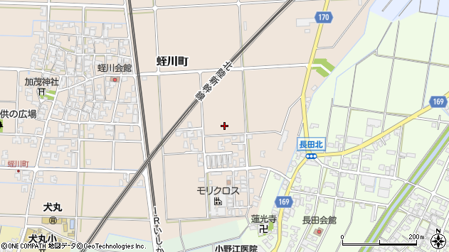 〒923-0012 石川県小松市東蛭川町の地図