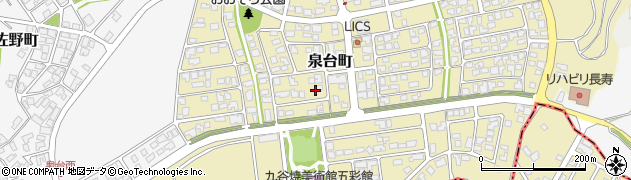 石川県能美市泉台町周辺の地図