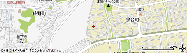 石川県能美市泉台町西197周辺の地図