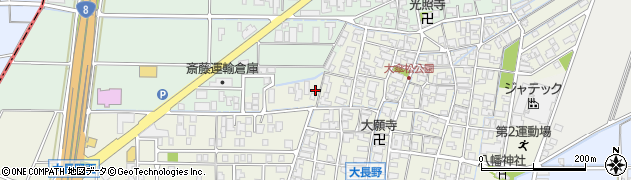 石川県能美市大長野町ト1周辺の地図