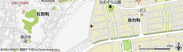 石川県能美市泉台町西195周辺の地図