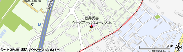 松井秀喜ベースボールミュージアム周辺の地図
