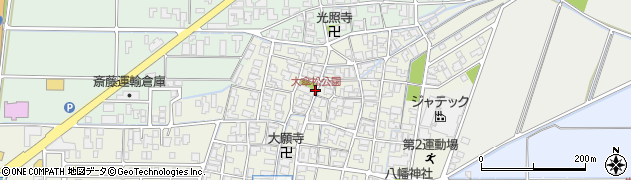 大傘松公園周辺の地図