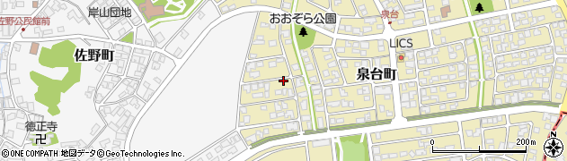 石川県能美市泉台町西190周辺の地図