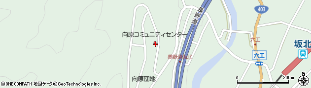 長野県筑北村（東筑摩郡）坂北（向原）周辺の地図