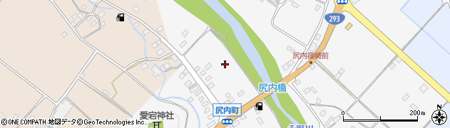 栃木県栃木市尻内町周辺の地図