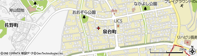 石川県能美市泉台町西62周辺の地図
