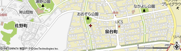 石川県能美市泉台町西周辺の地図