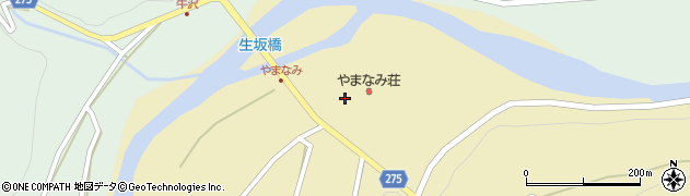 生坂村歯科診療所周辺の地図
