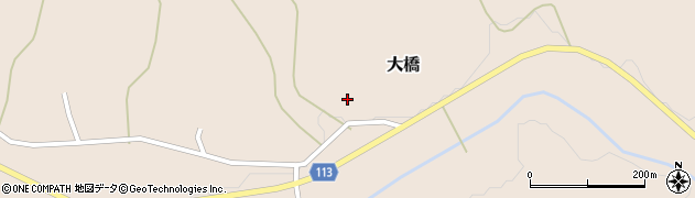 茨城県笠間市大橋638周辺の地図