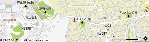 石川県能美市泉台町西171周辺の地図