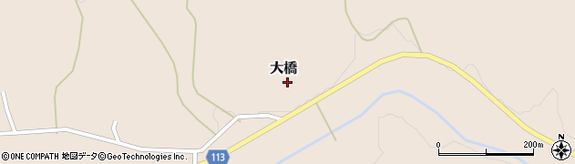 茨城県笠間市大橋623周辺の地図