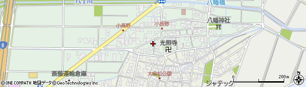 石川県能美市小長野町乙周辺の地図