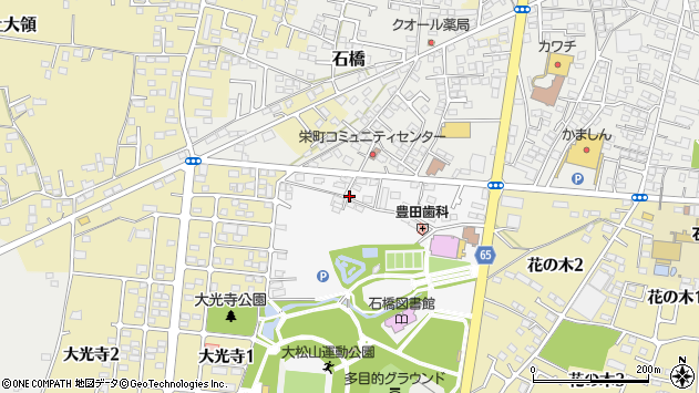 〒329-0519 栃木県下野市大松山の地図